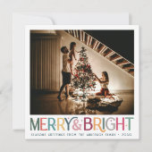 カラフルレトロメリーと明るい可愛い星 シーズンカード (正面)