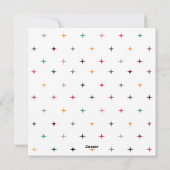 カラフルレトロメリーと明るい可愛い星 シーズンカード (裏面)