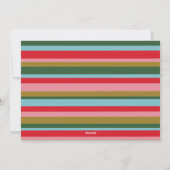 カラフルレトロメリーとBright Christmas Photo シーズンカード (裏面)