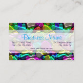 カラフルレトロモダン抽象芸術図形パターン 名刺 (裏面)