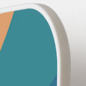 カラフルレトロレインボーサンカスタム文字名電話 ピックルボールラケット (左詳細)