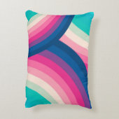 カラフルレトロレインボーサークル | アクセントクッション (裏面(縦))