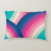 カラフルレトロレインボーサークル | アクセントクッション (裏面)