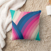 カラフルレトロレインボーサークル | クッション (ブランケット)