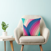 カラフルレトロレインボーサークル | クッション (椅子)