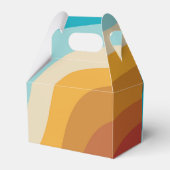 カラフルレトロレインボー抽象芸術波 フェイバーボックス (裏面サイド)