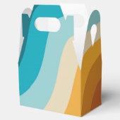 カラフルレトロレインボー抽象芸術波 フェイバーボックス (オープン)