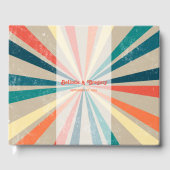 カラフルレトロレインボー日が差すこと結婚ズ ゲストブック (正面)