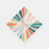 カラフルレトロレインボー日が差すこと結婚ズ スタンダードランチョンナプキン (角)