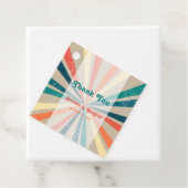 カラフルレトロレインボー日が差すこと結婚ズ フェイバータグ (インサイチュ)