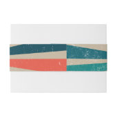 カラフルレトロレインボー日が差すこと結婚ズ 招待状ベリーバンド (裏面例)