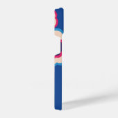 カラフルレトロ六〇の花柄 iPhoneケース (右側面)