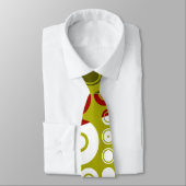 カラフルレトロ円パターンタイ ネクタイ (タイ)