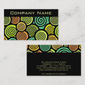 カラフルレトロ名刺 名刺 (正面/裏面)