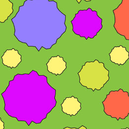 カラフルレトロ幾何ファンキー水玉模様トートバッグ トートバッグ