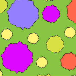 カラフルレトロ幾何ファンキー水玉模様トートバッグ トートバッグ