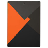 カラフルレトロ幾何学模様モノグラム#3 クリップボード (裏面)