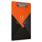 カラフルレトロ幾何学模様モノグラム#3 クリップボード (右)