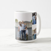 カラフルレトロ数々のフォト休日フォトマグカップ コーヒーマグカップ (正面右)