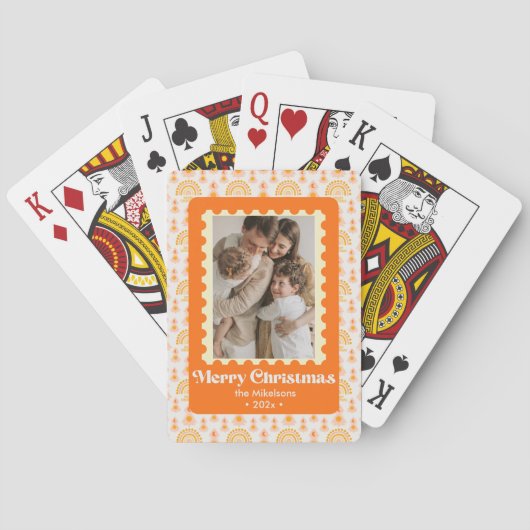 カラフルレトロ数々の写真 トランプ (裏面)