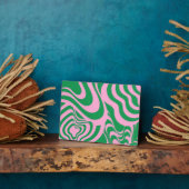 カラフルレトロ旋回溝Y2Kパターン フォトプラーク (側面)