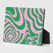 カラフルレトロ旋回溝Y2Kパターン フォトプラーク (側面)