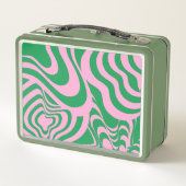 カラフルレトロ旋回溝Y2Kパターン メタルランチボックス (裏面)