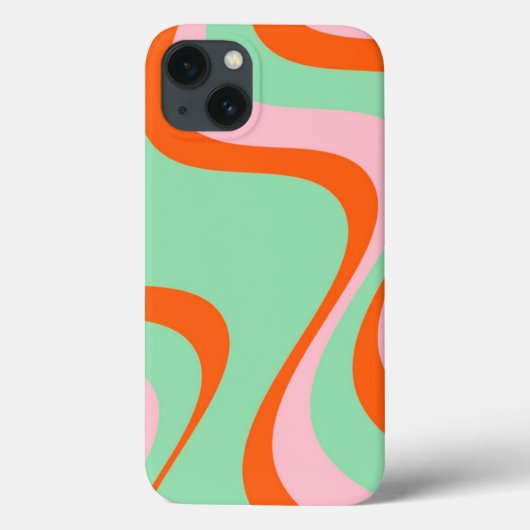 カラフルレトロ旋回溝Y2Kパターン Case-Mate iPhoneケース (裏面)
