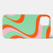 カラフルレトロ旋回溝Y2Kパターン Case-Mate iPhoneケース (裏面 (横))