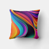 カラフルレトロ波アクセント クッション (裏面)