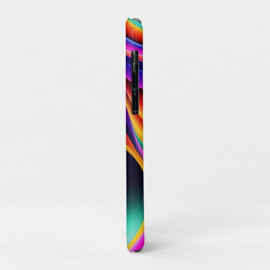 カラフルレトロ波個人 Case-Mate iPhoneケース (裏面/左)