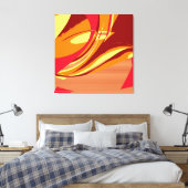 カラフルレトロ絵画抽象芸術第2条 キャンバスプリント (インサイチュ (寝室))
