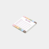 カラフルレトロ線チェックリスト ポストイット (アングル)