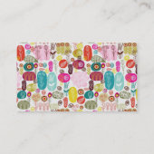 カラフルレトロ花カスタム券 割引カード (裏面)