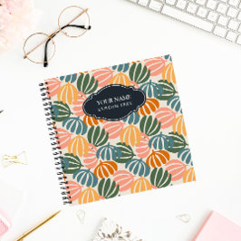 カラフルレトロ離れGROOVY植物学 ノートブック