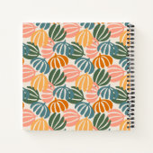 カラフルレトロ離れGROOVY植物学 ノートブック (裏面)