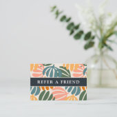 カラフルレトロ離れGROOVY植物紹介 名刺 (スタンド正面)