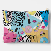 カラフルレトロ1990年代パターン アクセサリーポーチ (裏面)