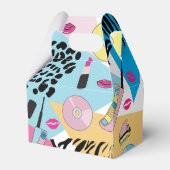 カラフルレトロ1990年代パターン フェイバーボックス (裏面サイド)