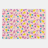 カラフルレトロ80s ラッピングペーパーシート (正面)