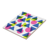 カラフルレトロ90sネオン幾何学形状 タイル (側面)