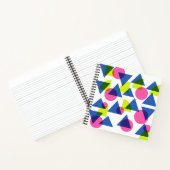 カラフルレトロ90sネオン幾何形状 ノートブック (内部)