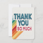 カラフルレトロ「ありがとう」サンキューカード サンキューカード (正面)