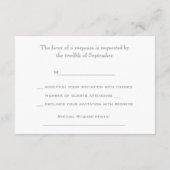 カラフルレースの花のドゥードル　ウェディング　出欠確認 出欠カード (裏面)