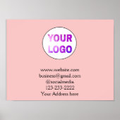 カラフルロゴ名の文字画像の追加 ポスター (正面)