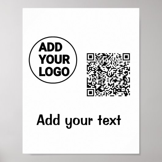 カラフルロゴ名の文字画像の追加 ポスター (正面)