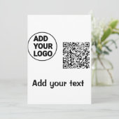 カラフルロゴ名の文字画像の追加 招待状 (スタンド正面)