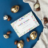 カラフルワイルドフラワーイースターブランチ&エッグ狩り 招待状