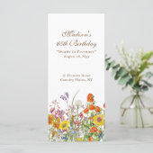 カラフルワイルドフラワーズカントリー65誕生日 メニュー (スタンド正面)