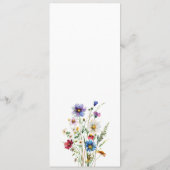 カラフルワイルドフラワーメニューカード春夏 メニュー (裏面)